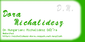 dora michalidesz business card